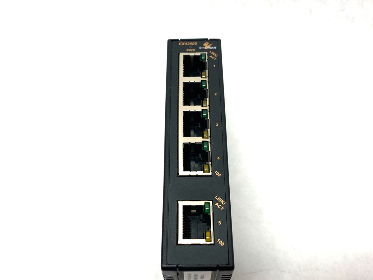 EtherWAN EX42005-00-1-A Compact Unmanaged Ethernet Switch 5x10/100TX - Maverick Industrial Sales