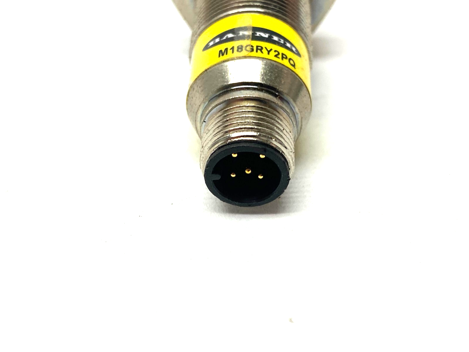Banner M18GRY2PQ EZ-Light In-Line Indicator 18mm Metal Housing 3-Color 74051 - Maverick Industrial Sales