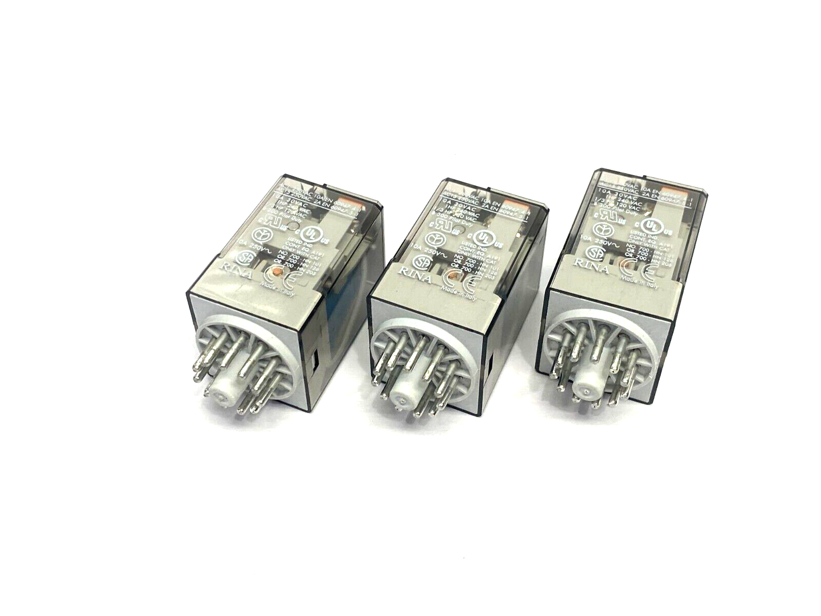 Allen Bradley 700-HA33Z24 Ser. D Socket Base Relay 11-Pin 10A 24VDC LOT OF 3 - Maverick Industrial Sales