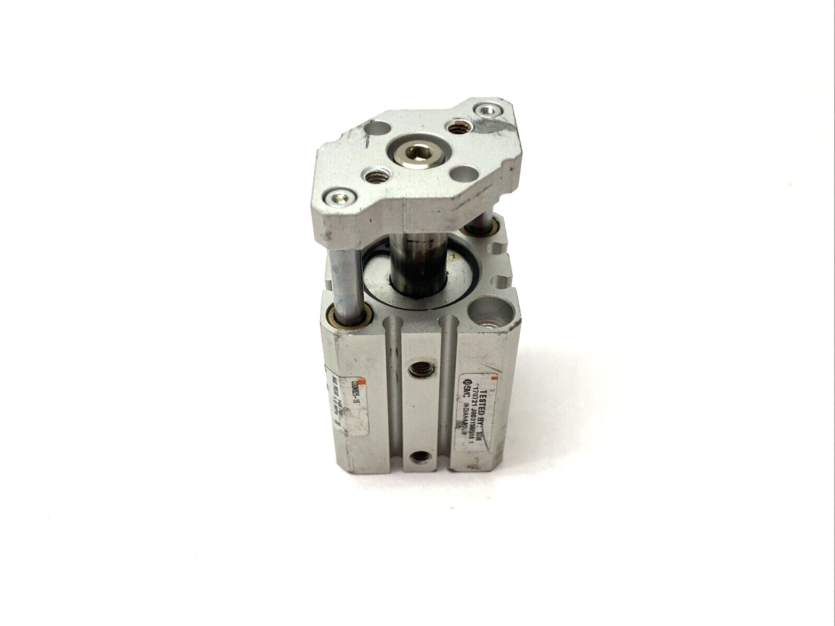 CDQMB25-15 | SMC Compact Guide Rod Cylinder 25mm Bore 15mm Stroke - Used - Maverick Industrial Sales