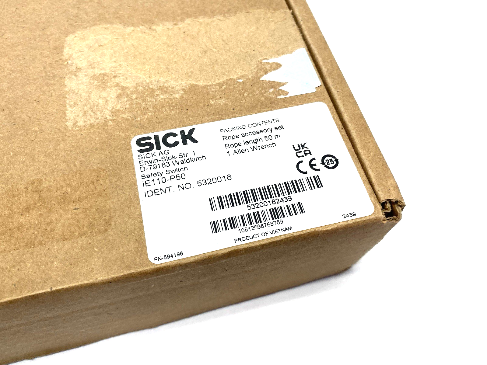 5320016 | Sick Wire Draw Mechanism Kit, NO ROPE TENSIONER, 50m ROPE, 22x EYEBOLTS - New Other - Maverick Industrial Sales