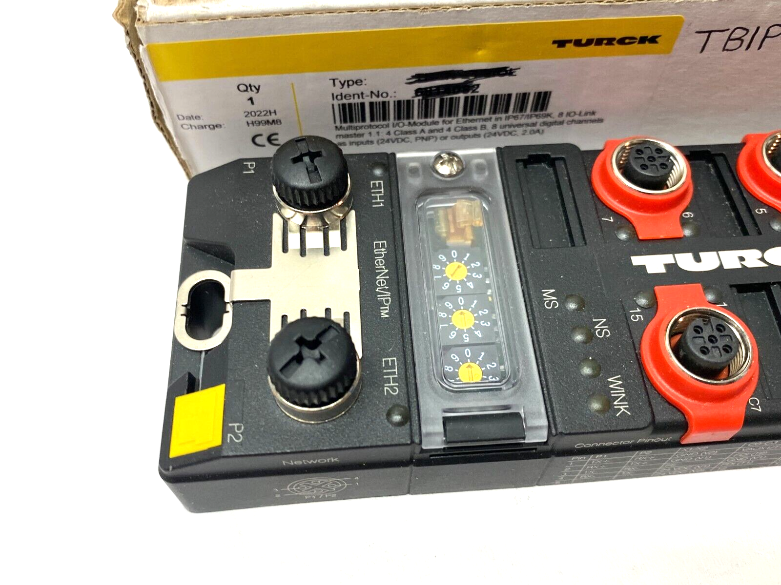 Turck TBIP-L5-4FDI-4FDX Safety Block I/O EtherNet/IP CIP Safety Module 10001828 - Maverick Industrial Sales