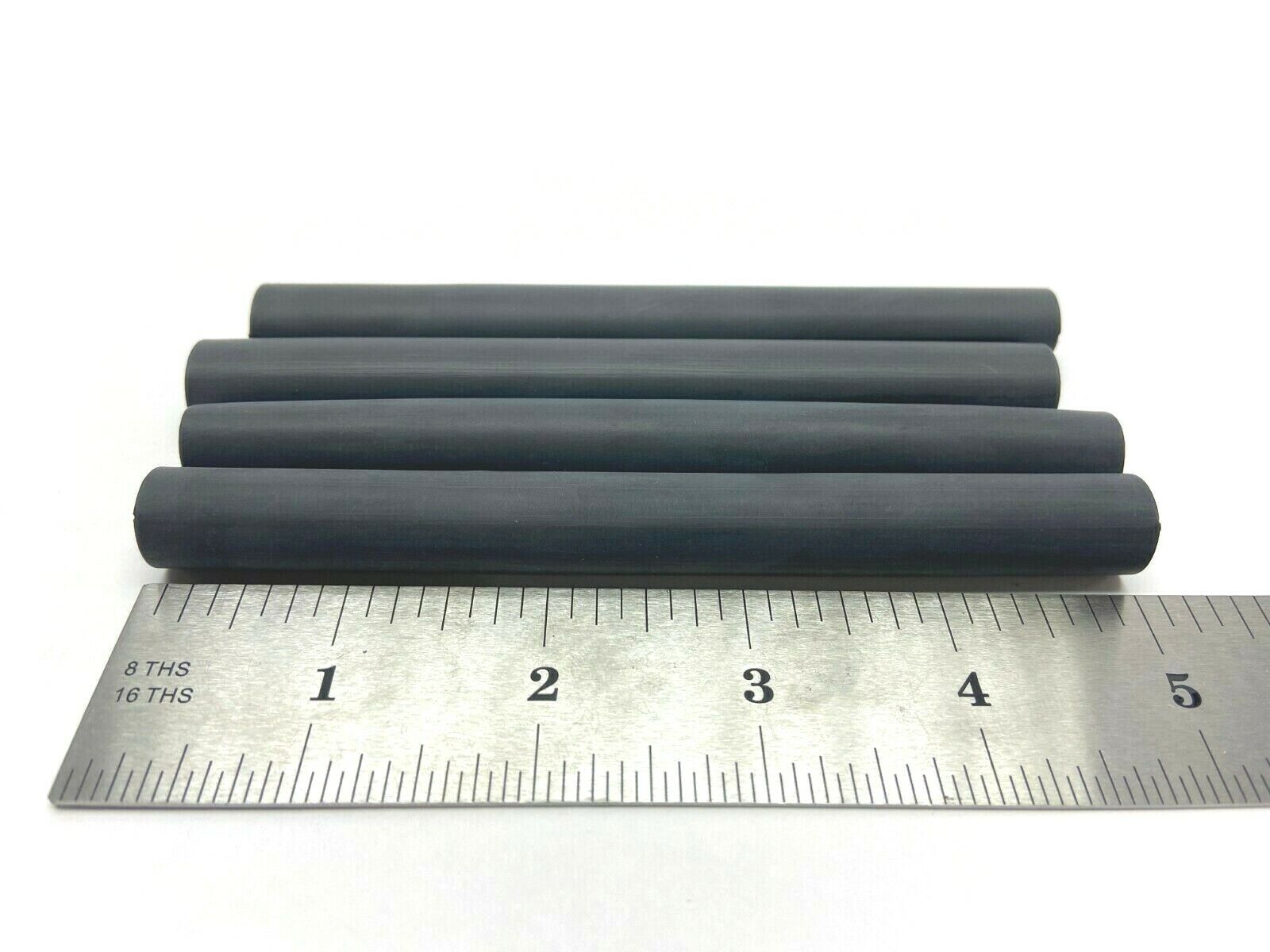 Electro Insulation 554-98-001 Black 1/2" Dia Heat Shrink Tubing 5" Long LOT OF 4 - Maverick Industrial Sales