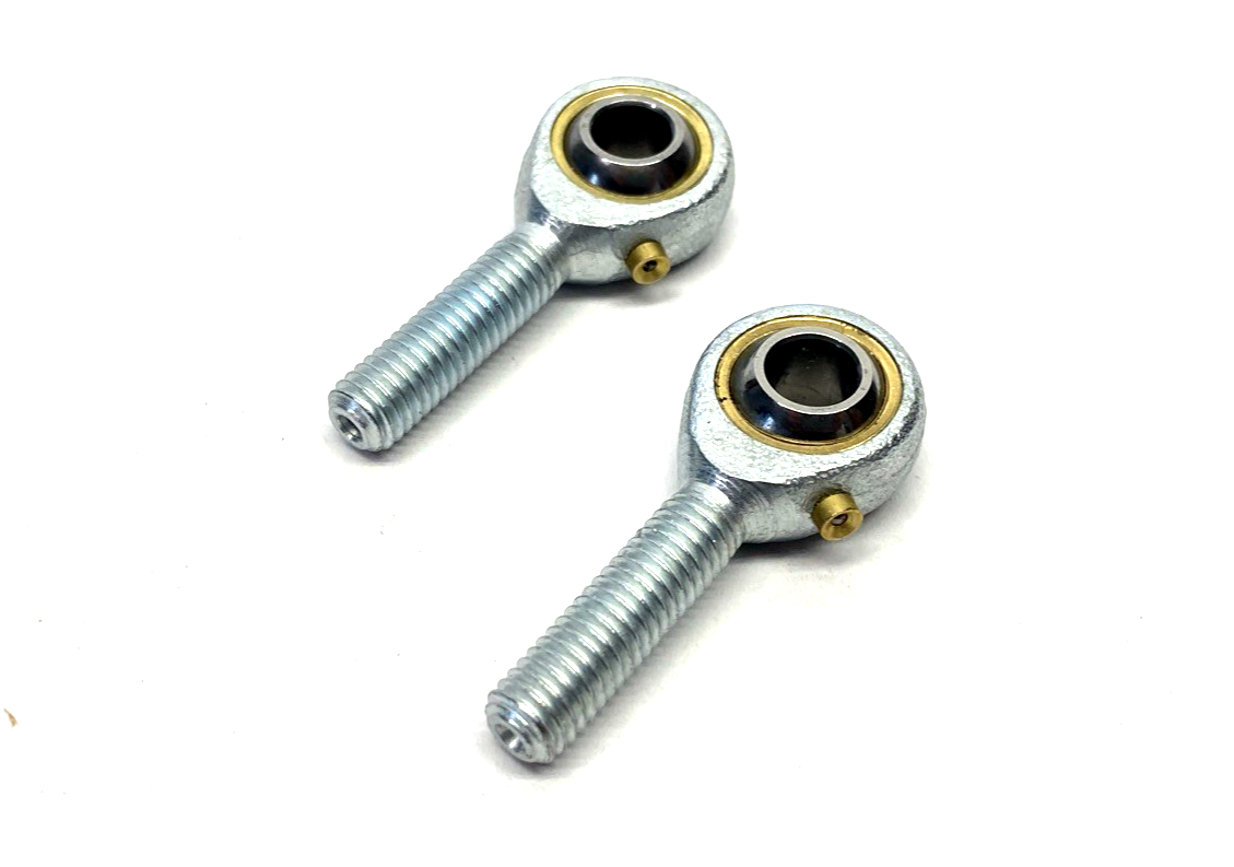 THK POS8L Male Thread Rod End Bearing M8 x 1.25 Thread 8mm Hole Dia. LOT OF 2 - Maverick Industrial Sales