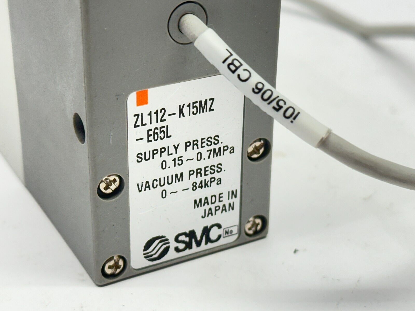 SMC ZL112-K15MZ-E65L Multi-Stage Vacuum Ejector ZL112 MISSING COIL - Maverick Industrial Sales