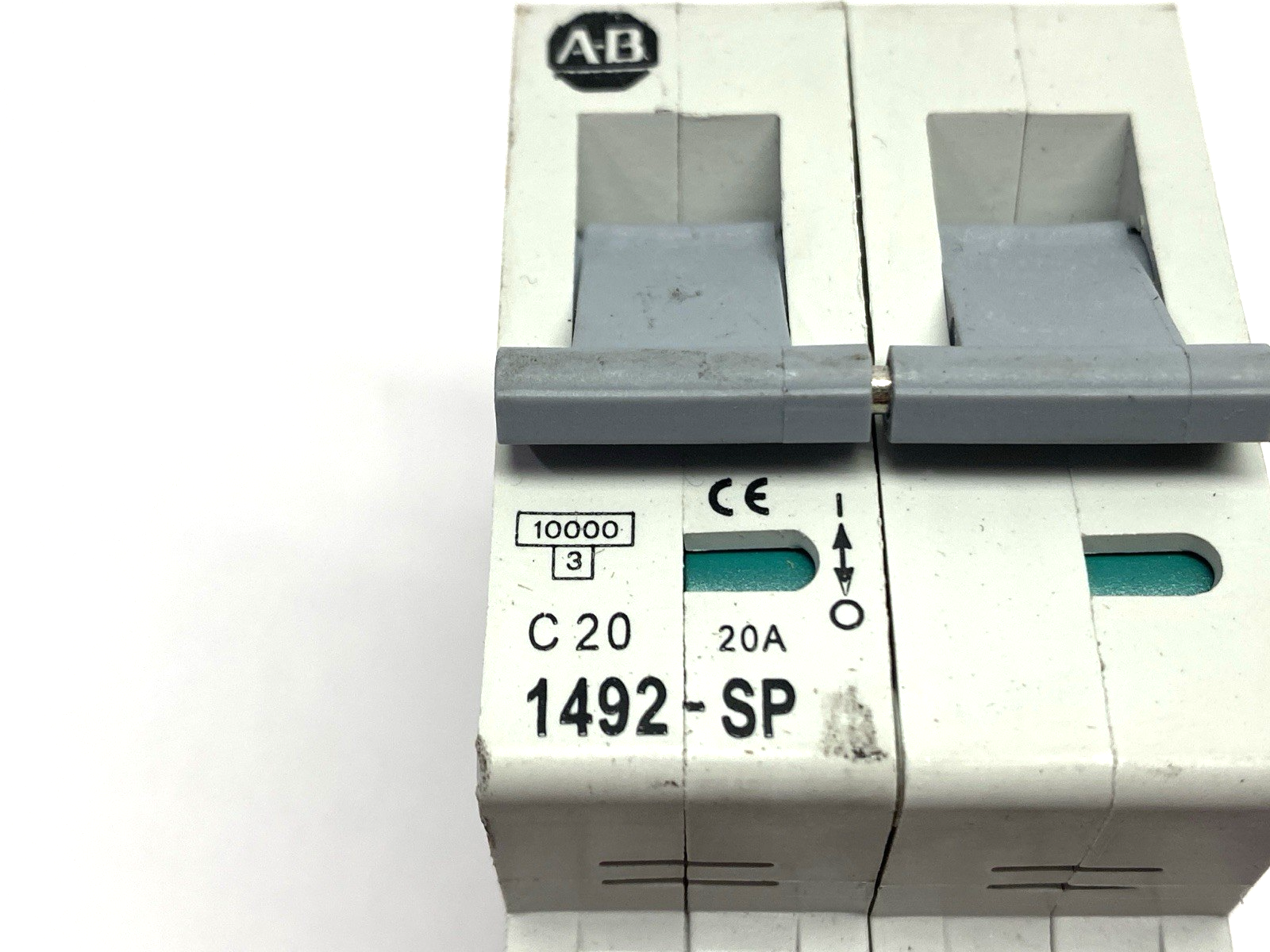 Allen Bradley 1492-SP2C200 Ser. C Circuit Breaker 20A MISSING DIN RAIL LATCH - Maverick Industrial Sales