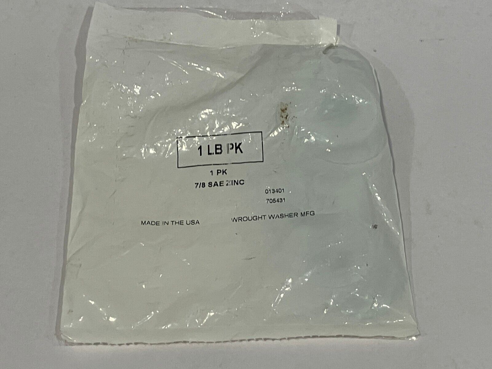 Wrought Washer 7/8" SAE Zinc Plated Washer 1LB PACKAGE - Maverick Industrial Sales