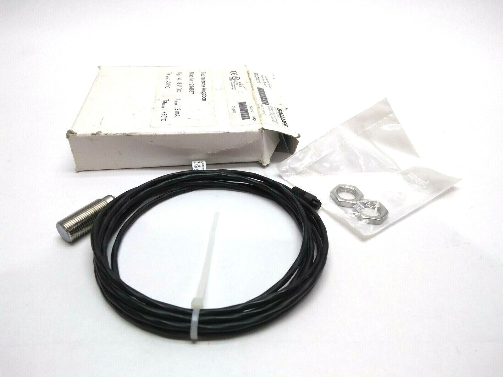 Balluff BCS M12T4D-XXS40C-EP02-GZ01-002 Capacitive Sensor Head BCS0018 2M PUR - Maverick Industrial Sales