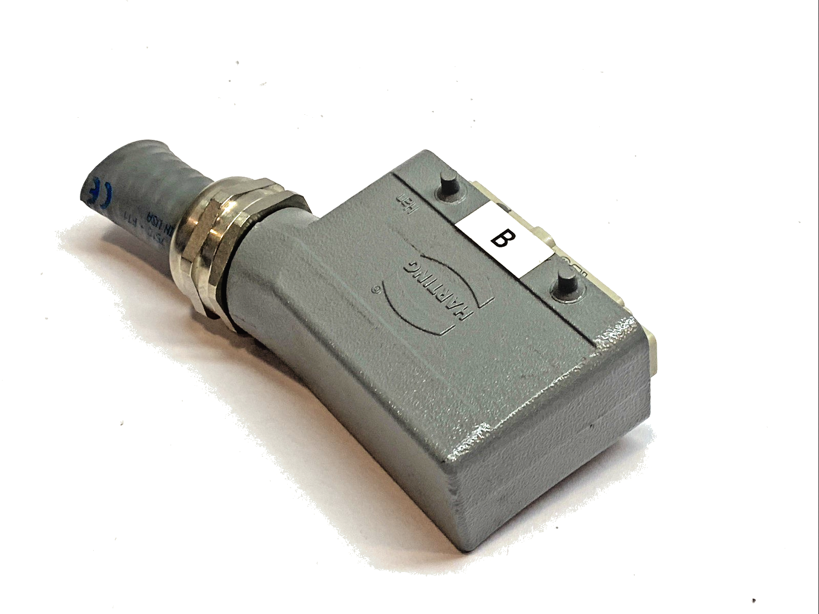 HARTING Han 16B Side Entry Hood w/ 09330162601 Insert Connector - Maverick Industrial Sales