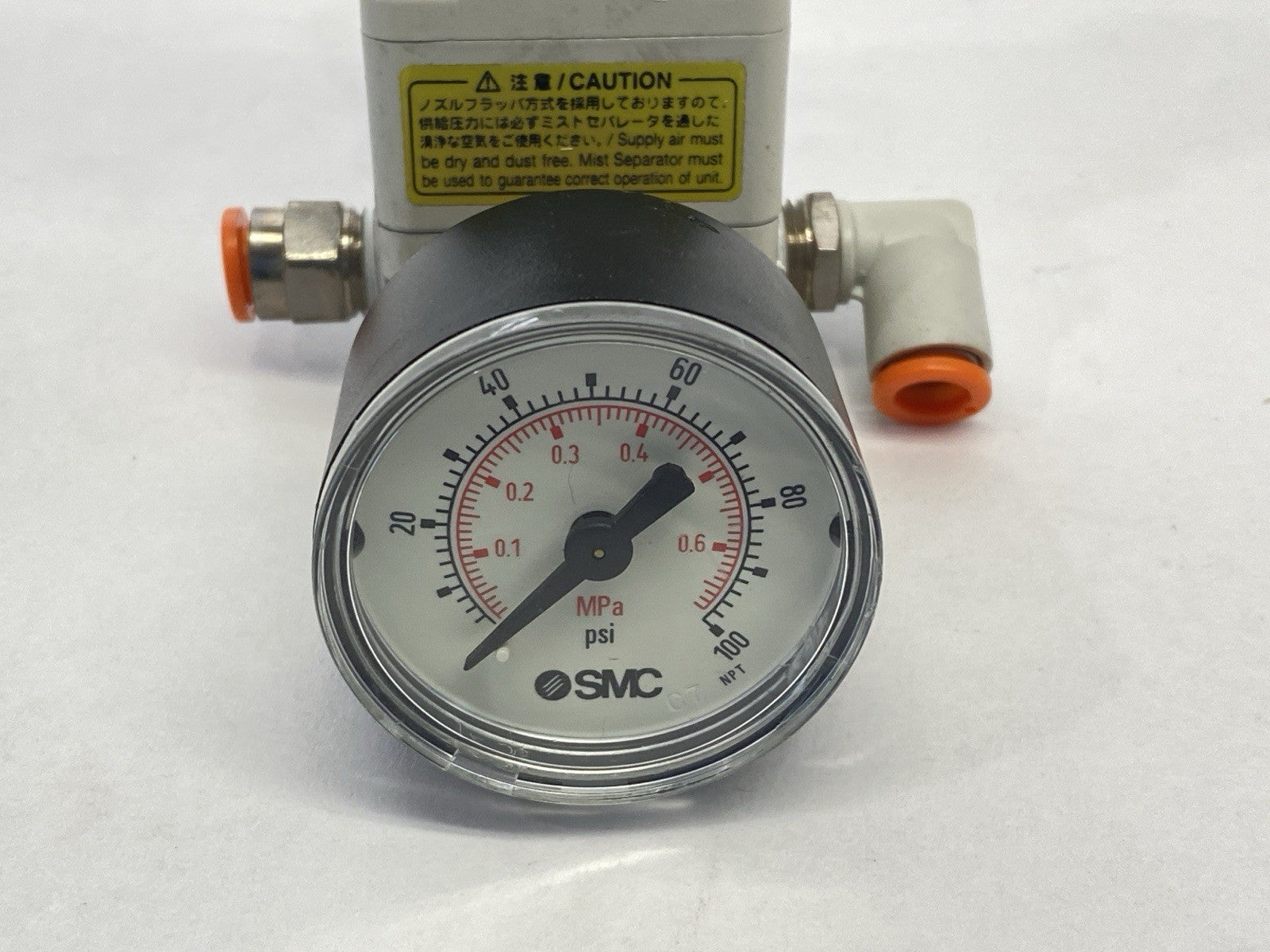 IR1020-N01B | SMC Pneumatic Pressure Regulator w/ Pressure Gauge - Used - Maverick Industrial Sales