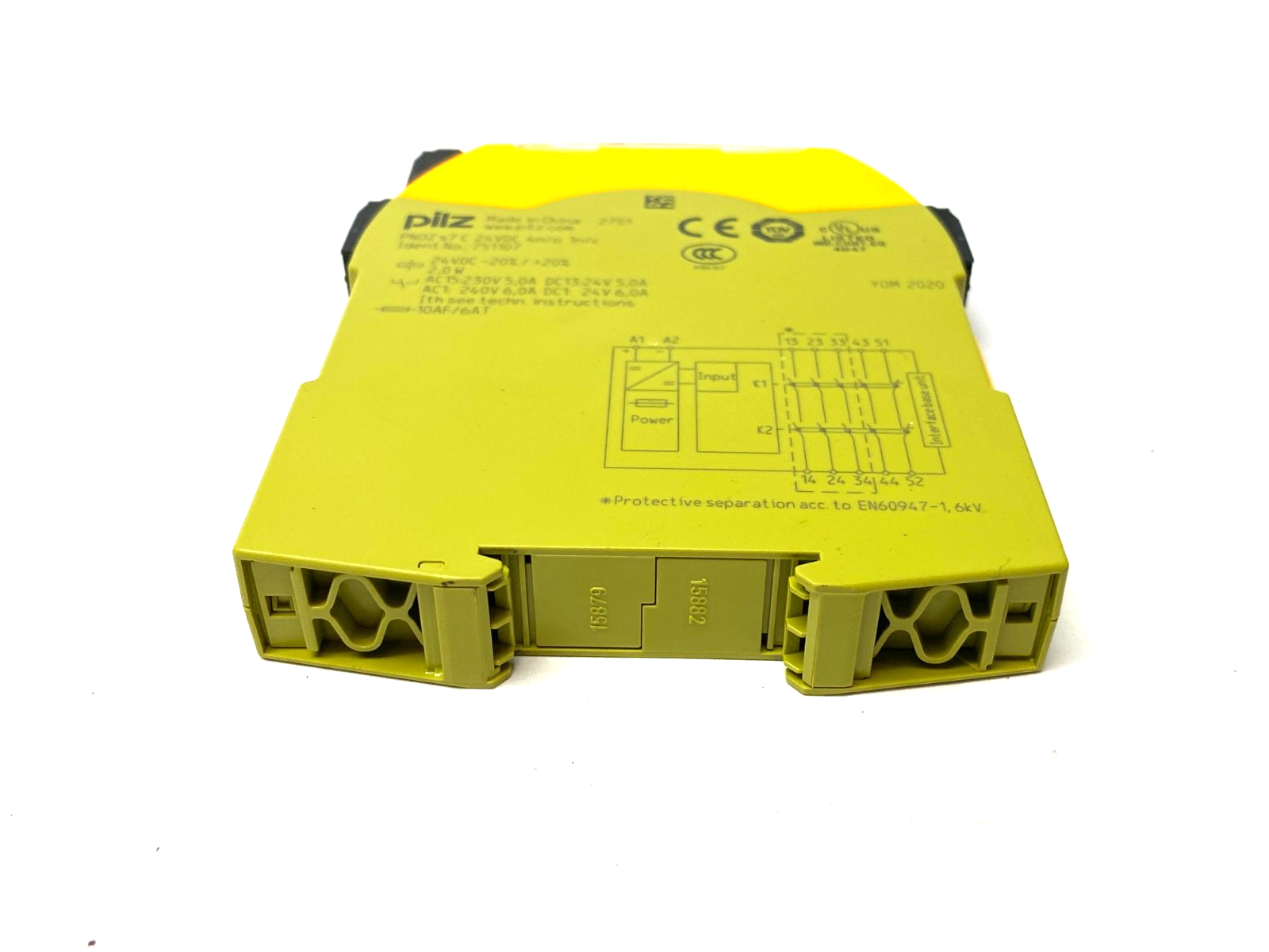 Pilz PNOZ s7 C 24VDC 4 n/o 1 n/c Sigma Contact Expansion Safety Relay 751107 - Maverick Industrial Sales