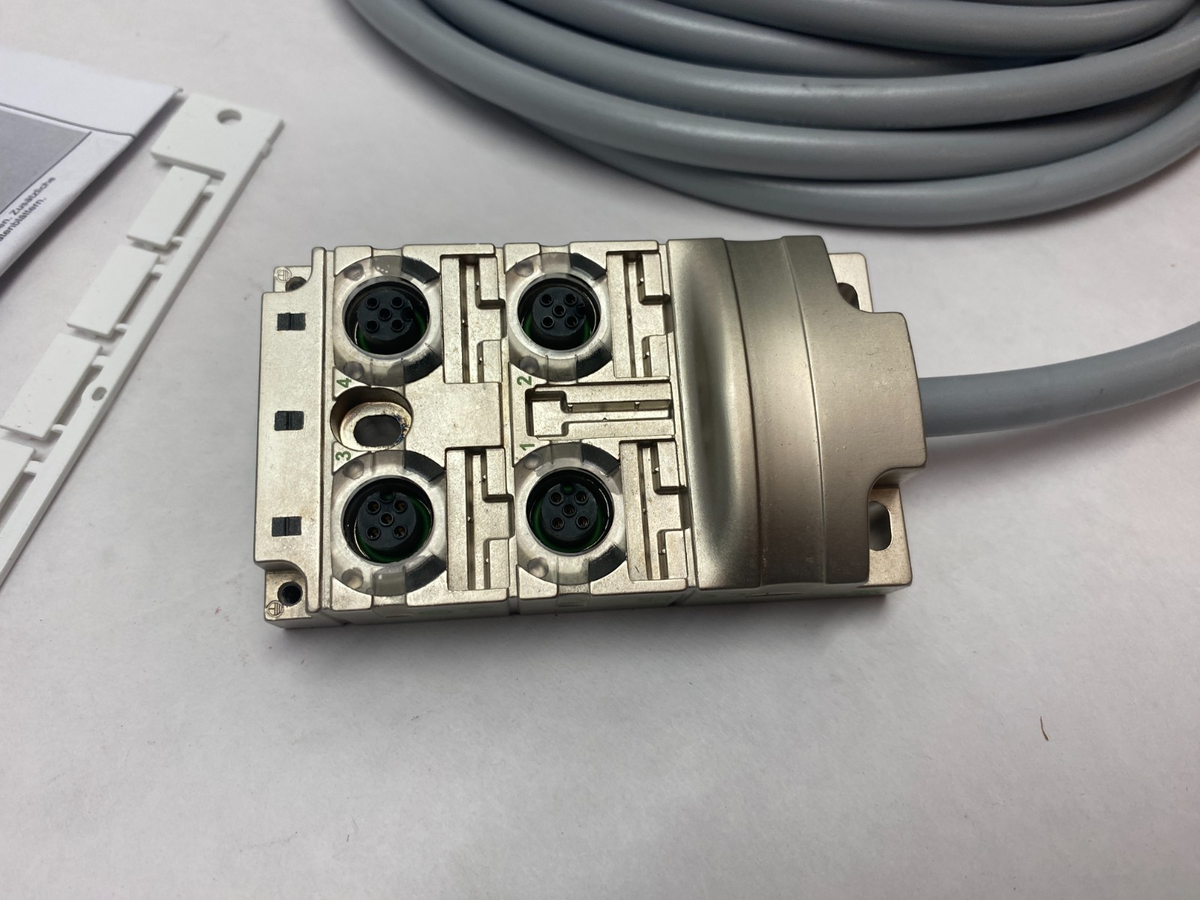 Murrelektronik 8000-54515-3731000 Junction Box MVP-METALL, 4XM12, 5POLE - Maverick Industrial Sales