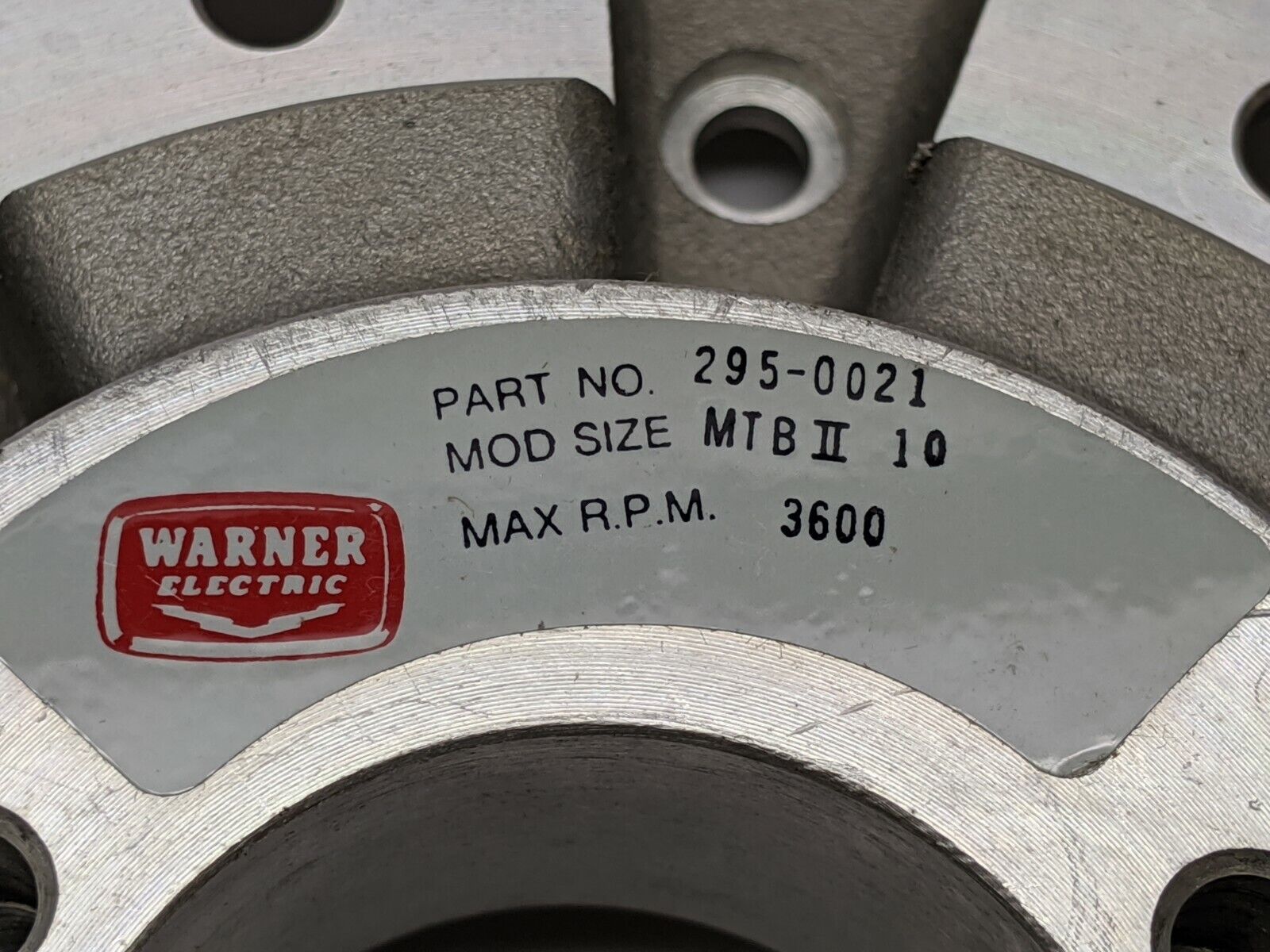 Warner Electric 295-0021 MTB-10 Armature Carrier Browning Type P-1 Bore - Maverick Industrial Sales