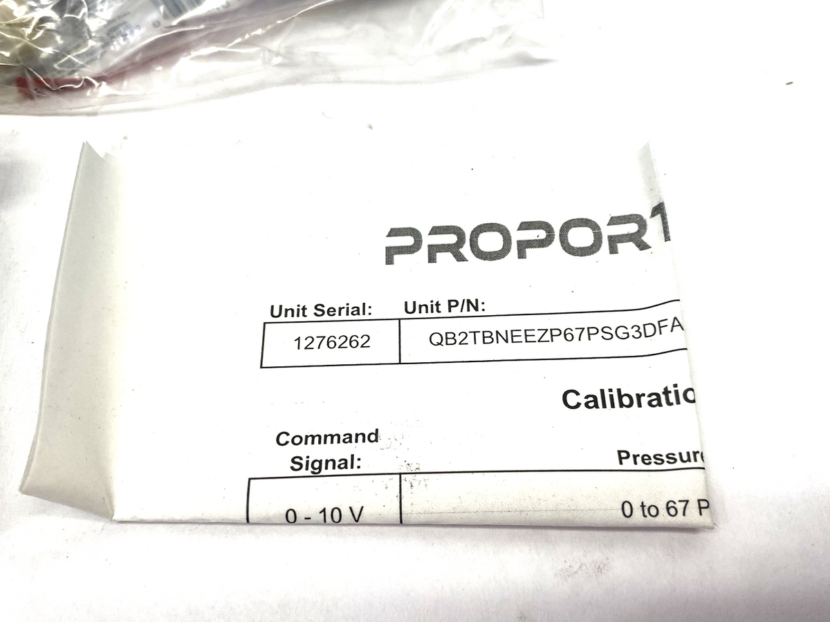 Proportion Air QB2TBNEEZP67PSG Rev. A Electronic Air Volume Booster 3DFA - Maverick Industrial Sales