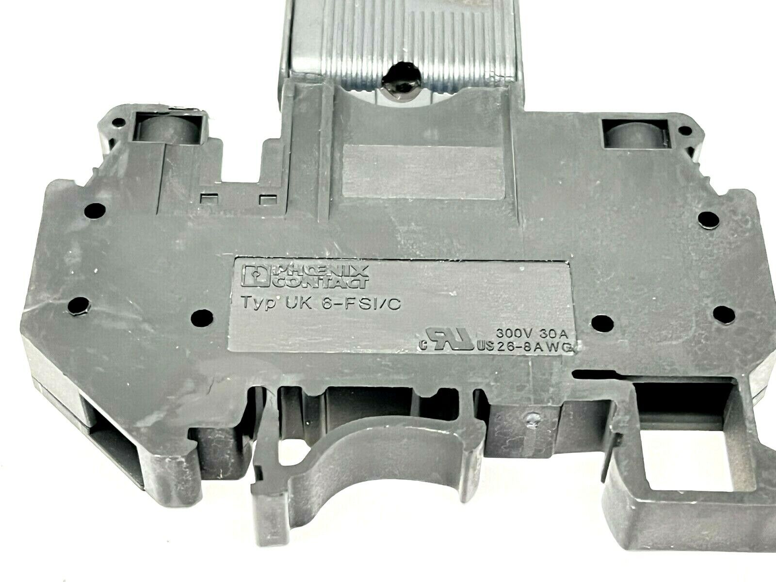 Phoenix Contact UK 6-FSI/C Terminal Block w/ TCP 6.0A Circuit Breaker - Maverick Industrial Sales