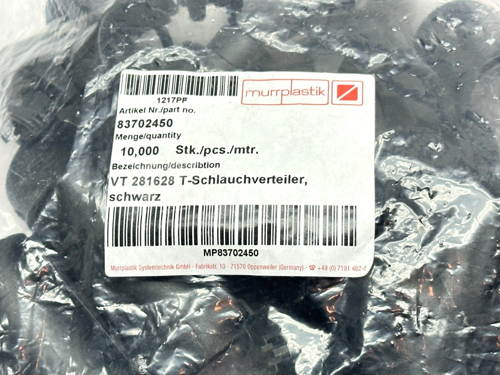 Murrplastik 83702450 Conduit Distributor Fitting VT 281628 LOT OF 10 - Maverick Industrial Sales