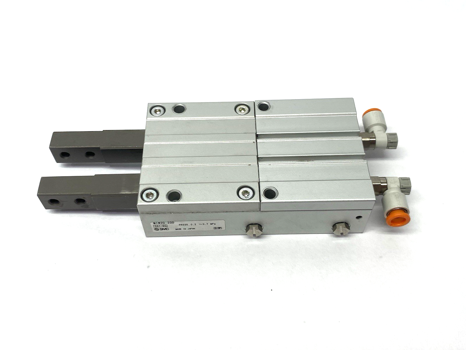 SMC MIW20-20D Slider Guide Escapement Cylinder 2 Sequential Fingers, 20mm Stroke - Maverick Industrial Sales