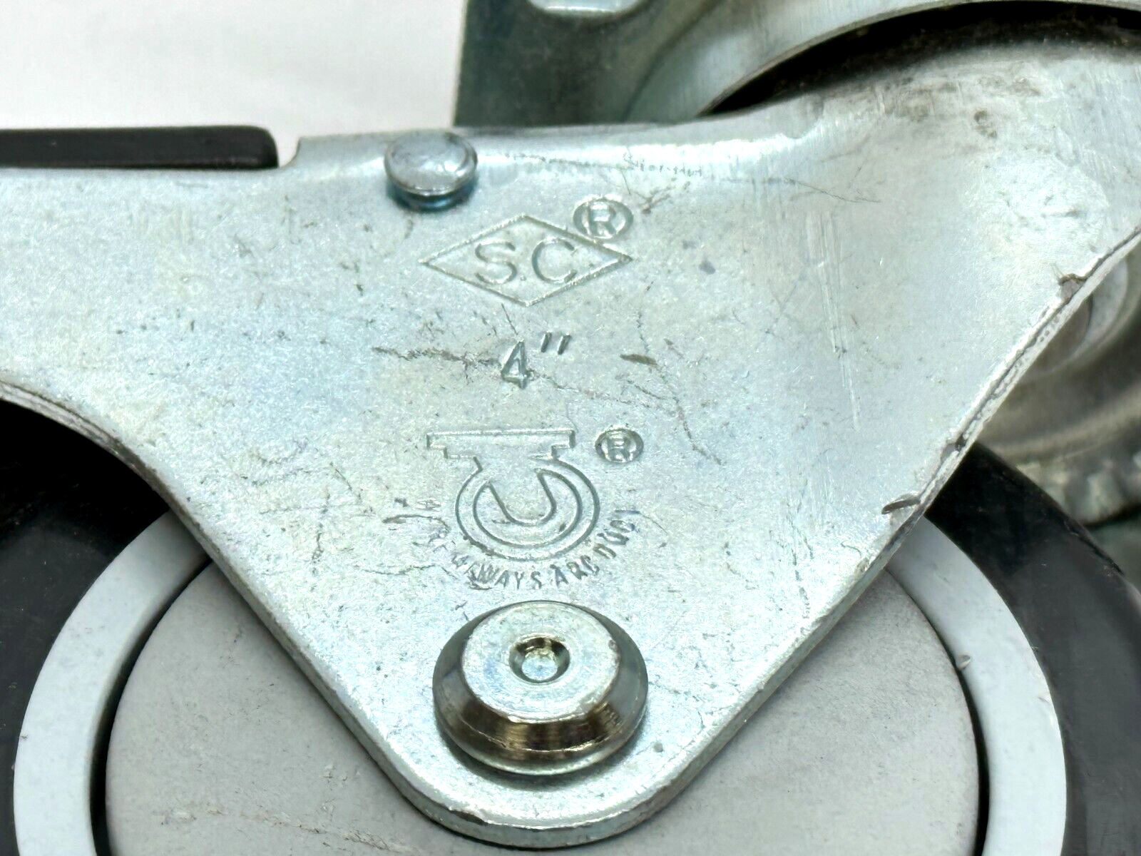 4" SC | Superior Casters 4" S.C. Swivel Locking Caster Wheels LOT OF 2 - Used - Maverick Industrial Sales