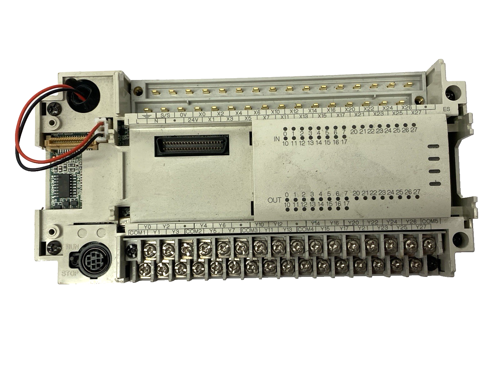 FX2N-48MR-ES/UL | Mitsubishi MELSEC Digital Input Output Module MISSING COVERS - Used - Maverick Industrial Sales