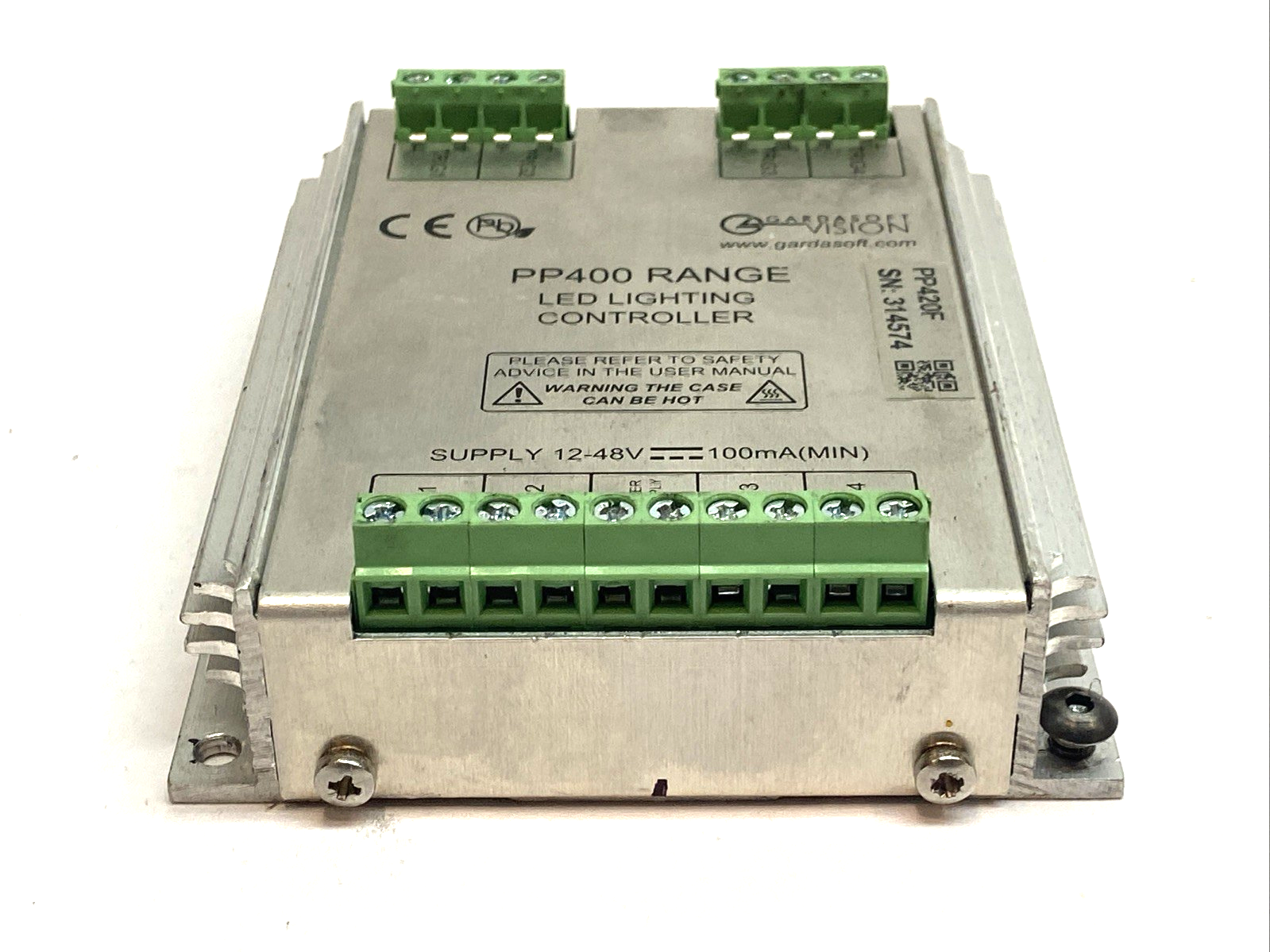PP420F | Gardasoft LED Lighting Controller 4-Channel 10A Ethernet - For parts or not working - Maverick Industrial Sales