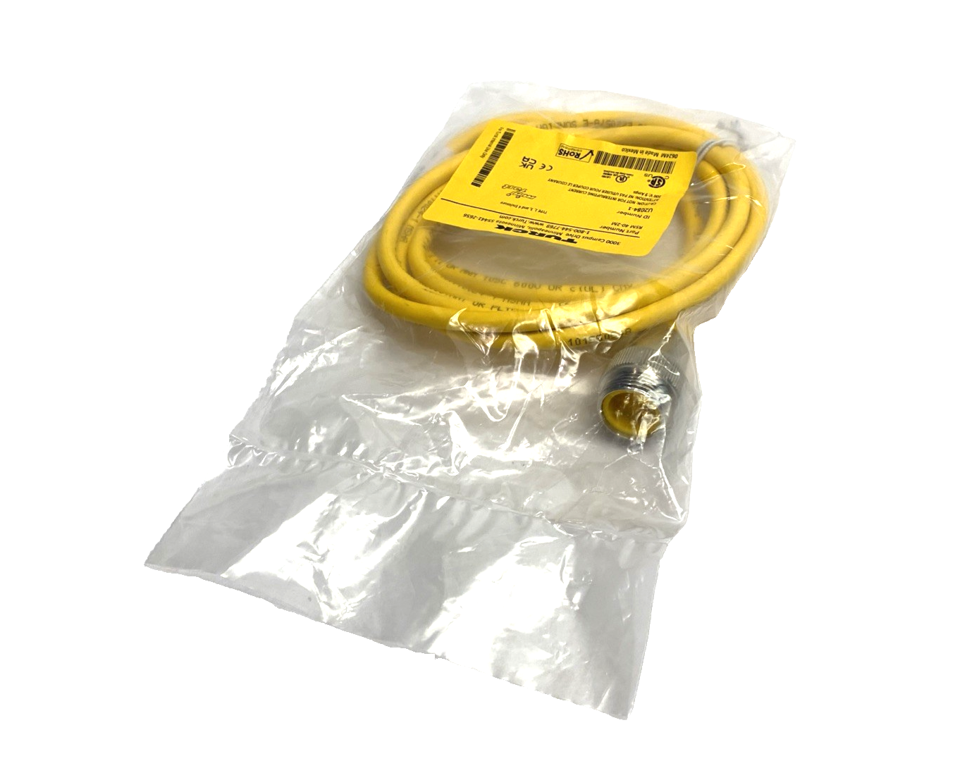 Turck RSM 40-2M Cordset 7/8" Male 4-Pin 2m U2084-1 - Maverick Industrial Sales