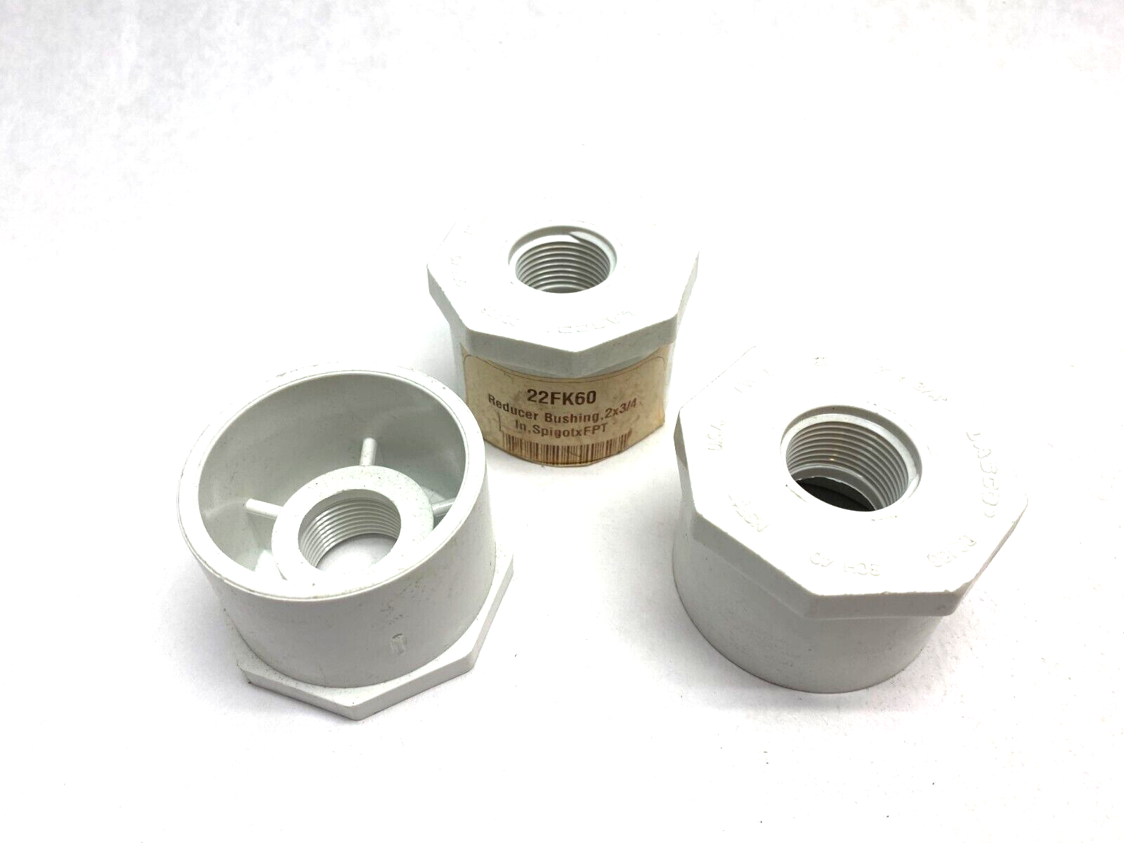 Lasco 22FK60 Reducer Bushing 2 x 3/4" Spigot x FNPT 438248 LOT OF 3 - Maverick Industrial Sales