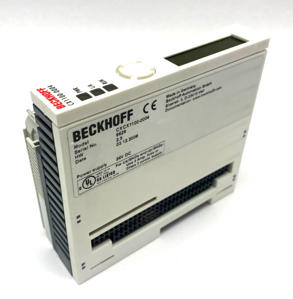 Beckhoff CX1100-0004 Power Supply and I/O Interface Unit HW 2.5 24VDC - Maverick Industrial Sales