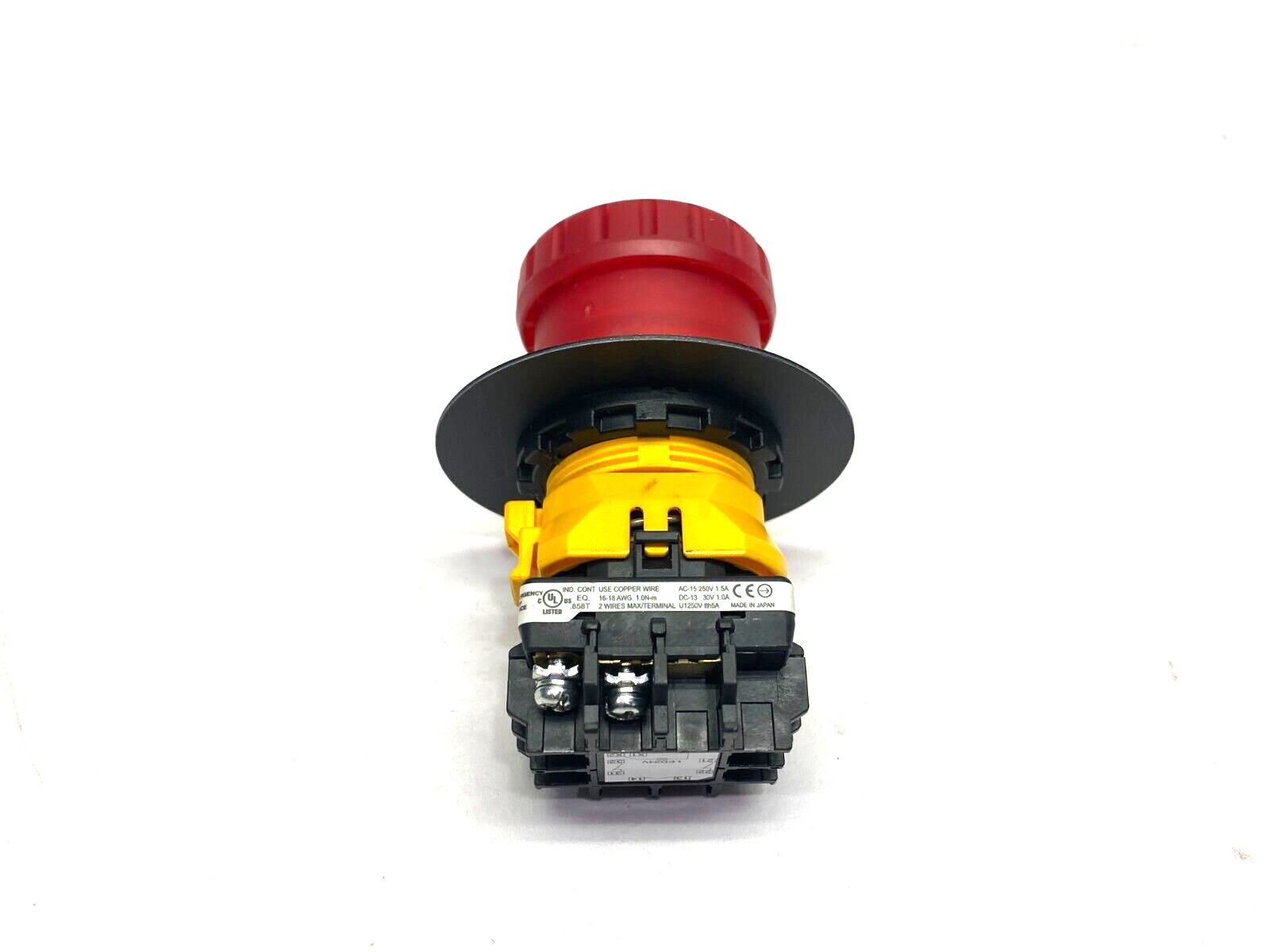 Banner SSA-EB1PL2-12 Panel-Mount Emergency Stop Push Button 30mm 2NC/1NO 42210 - Maverick Industrial Sales