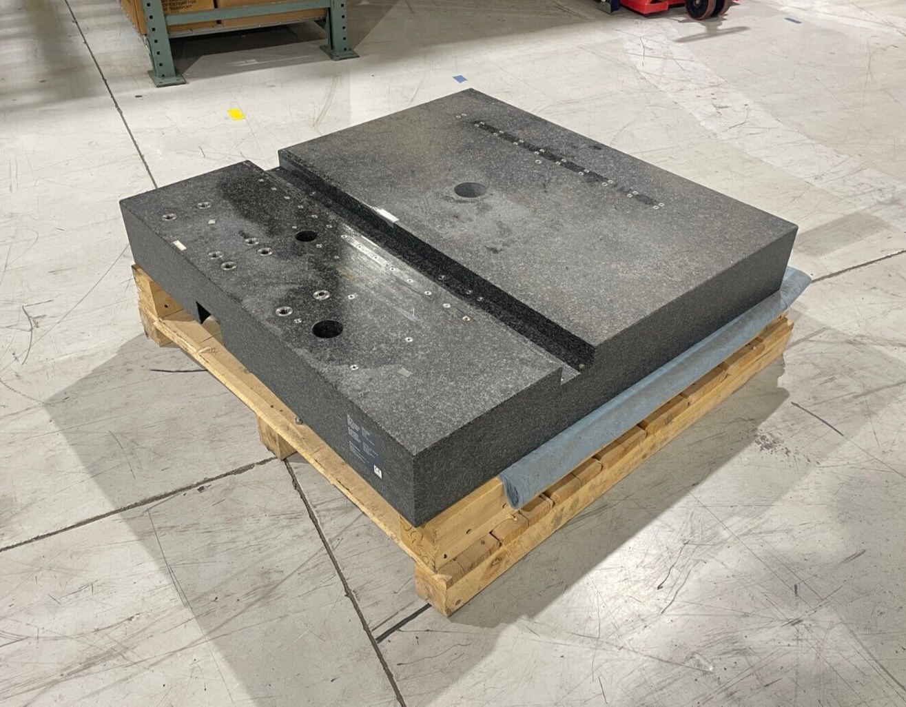 Mycrona Maschinentyp CMM Machine Granite Base, 45-1/2" x 44-11/16" x 7" - Maverick Industrial Sales