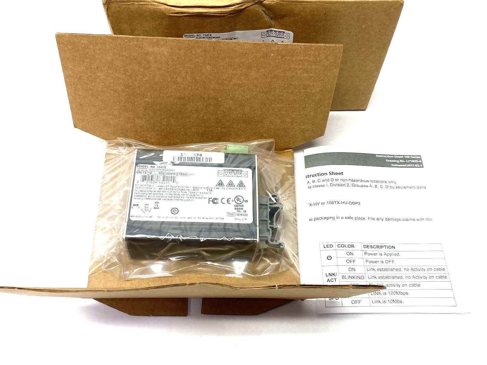 104TX | HMS Networks, Red Lion N-Tron® Unmanaged 4-port Ethernet Switch - New - Maverick Industrial Sales