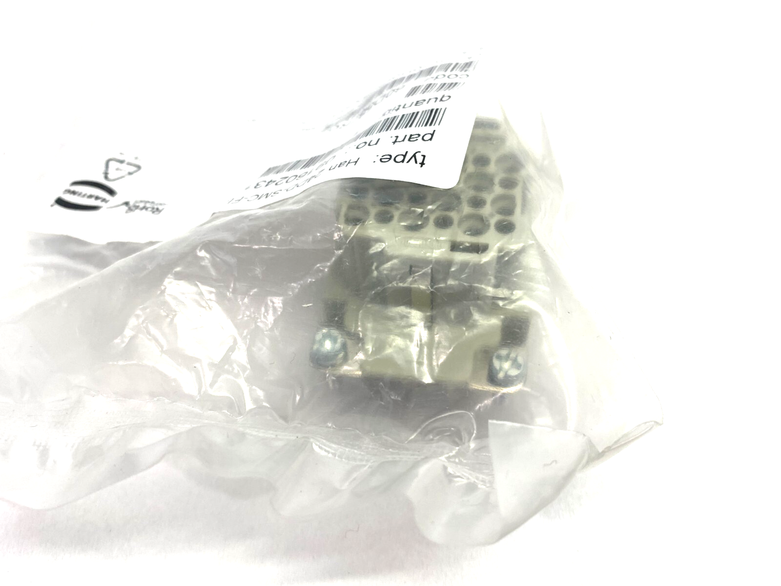 Harting 09160243101 Crimp Insert Connector 24-Position Han DD 24 POS. F CRIMP - Maverick Industrial Sales