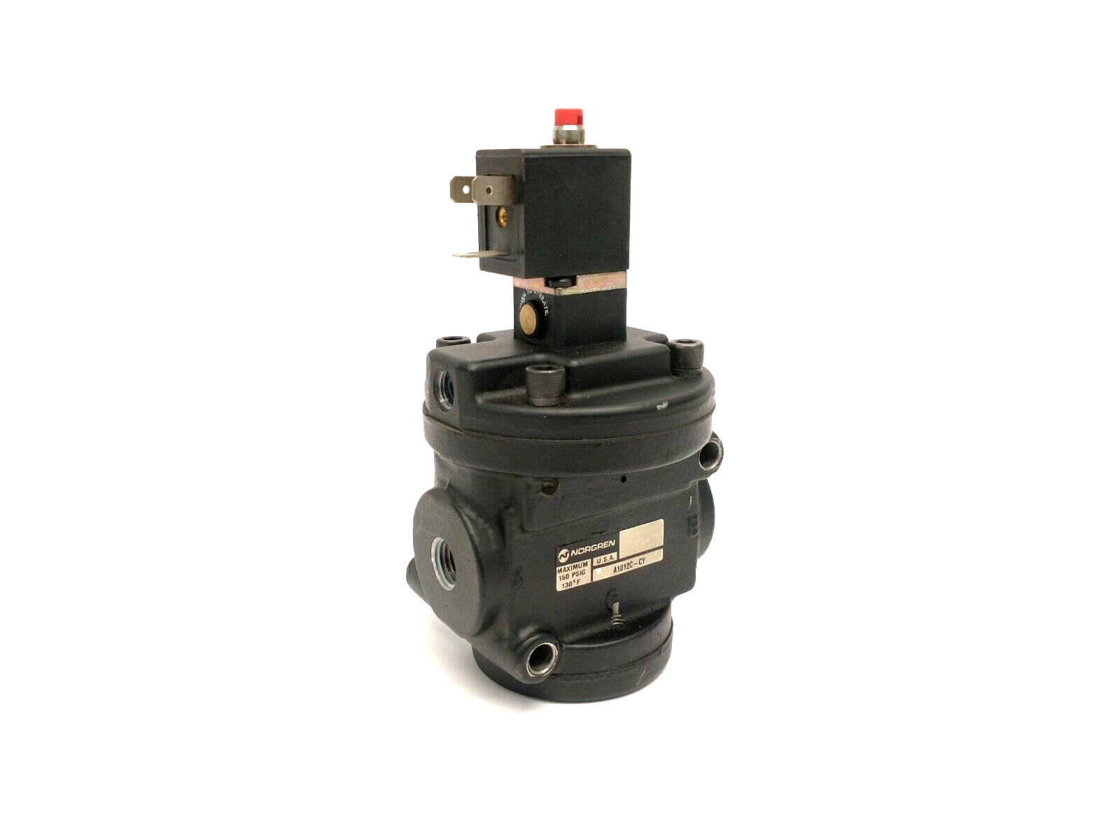 Norgen A1012C-CY Prospector Series Internal Pilot Poppet Valve 1/4"NPT 110/120V - Maverick Industrial Sales