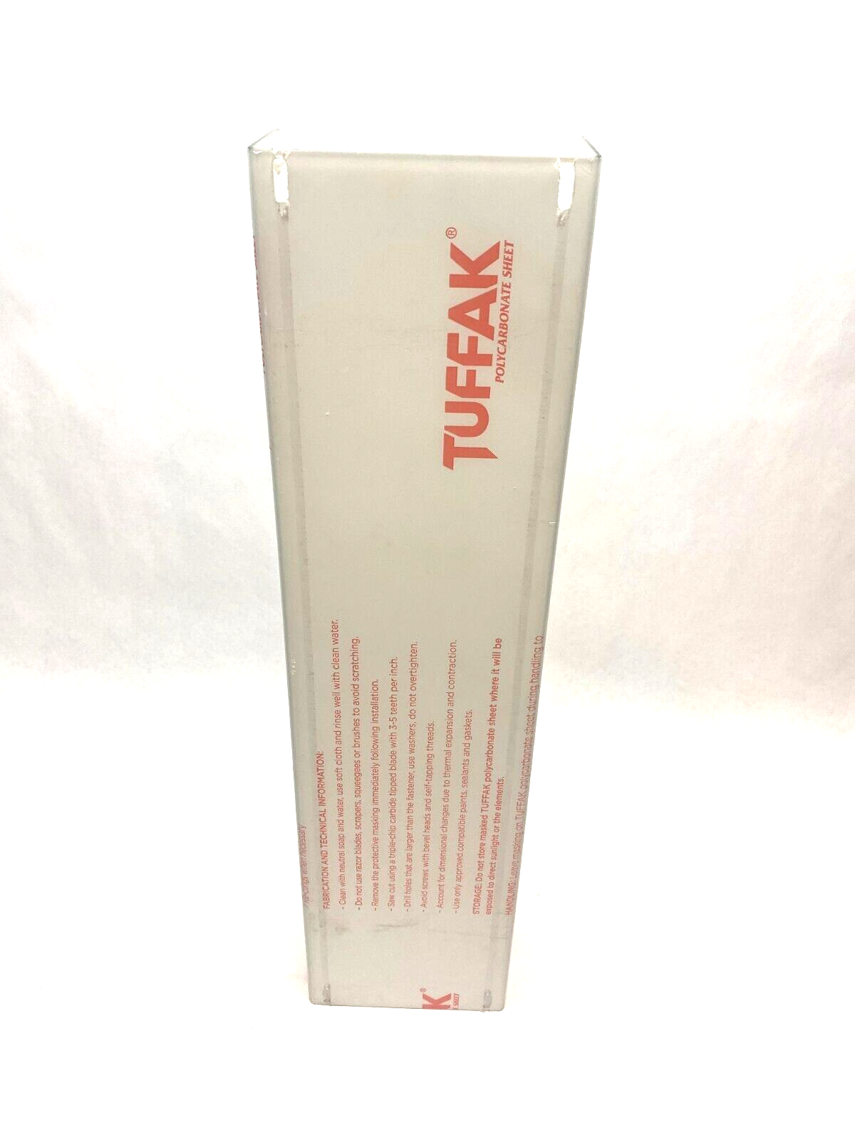 Plaskolite Tuffak C4309M104 Protective Polycarbonate Sheet UV Stabilized - Maverick Industrial Sales