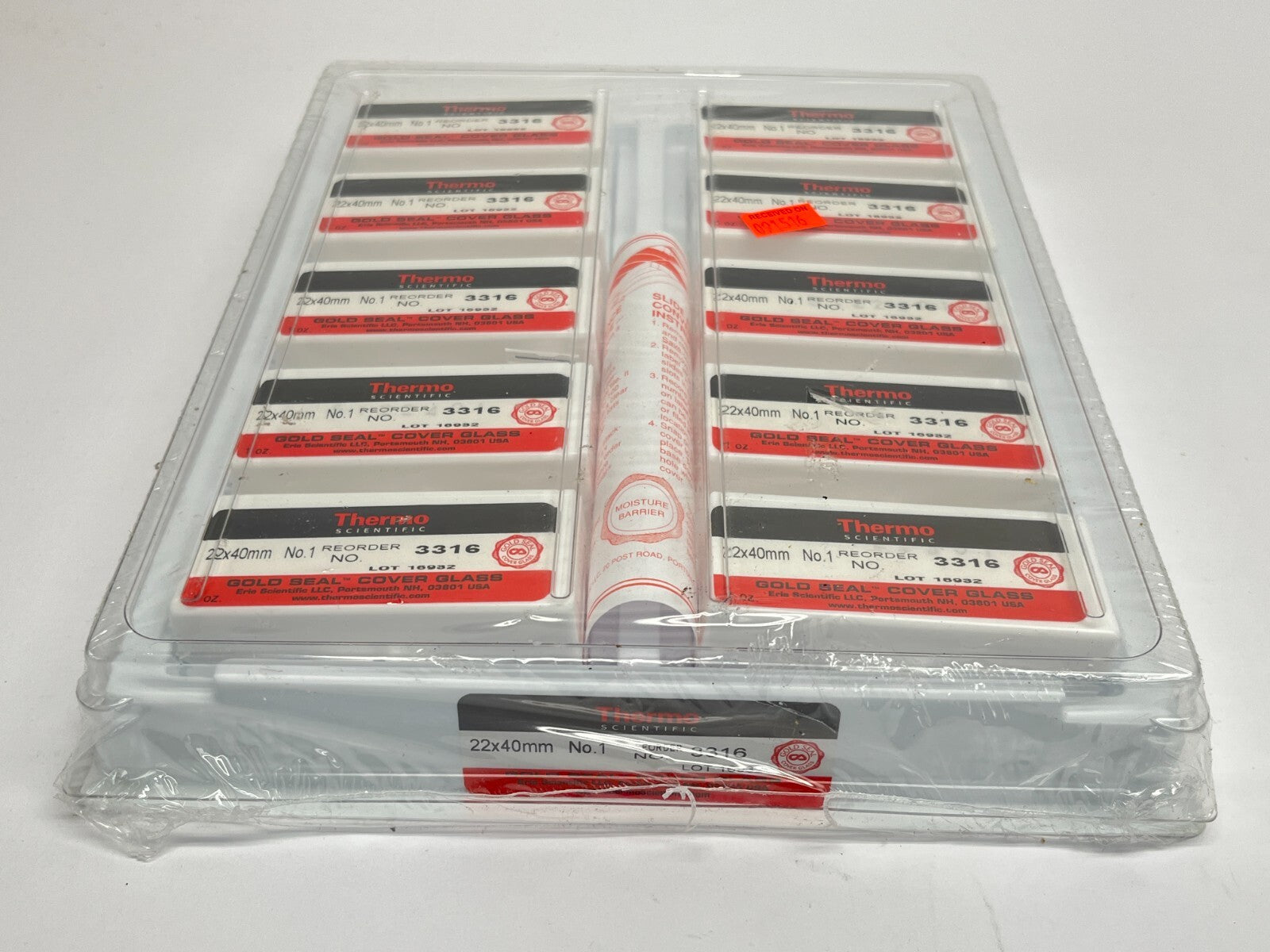 Thermo Fisher 3316 Gold Seal Cover Glass 22x40mm 10 Pack - Maverick Industrial Sales