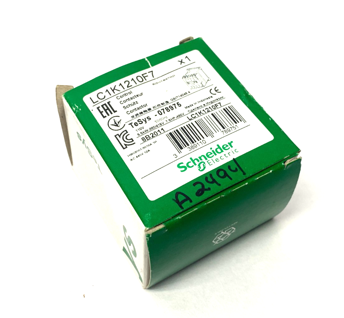 Schneider Electric LC1K1210F7 TeSys Contactor AC-3 12A - Maverick Industrial Sales