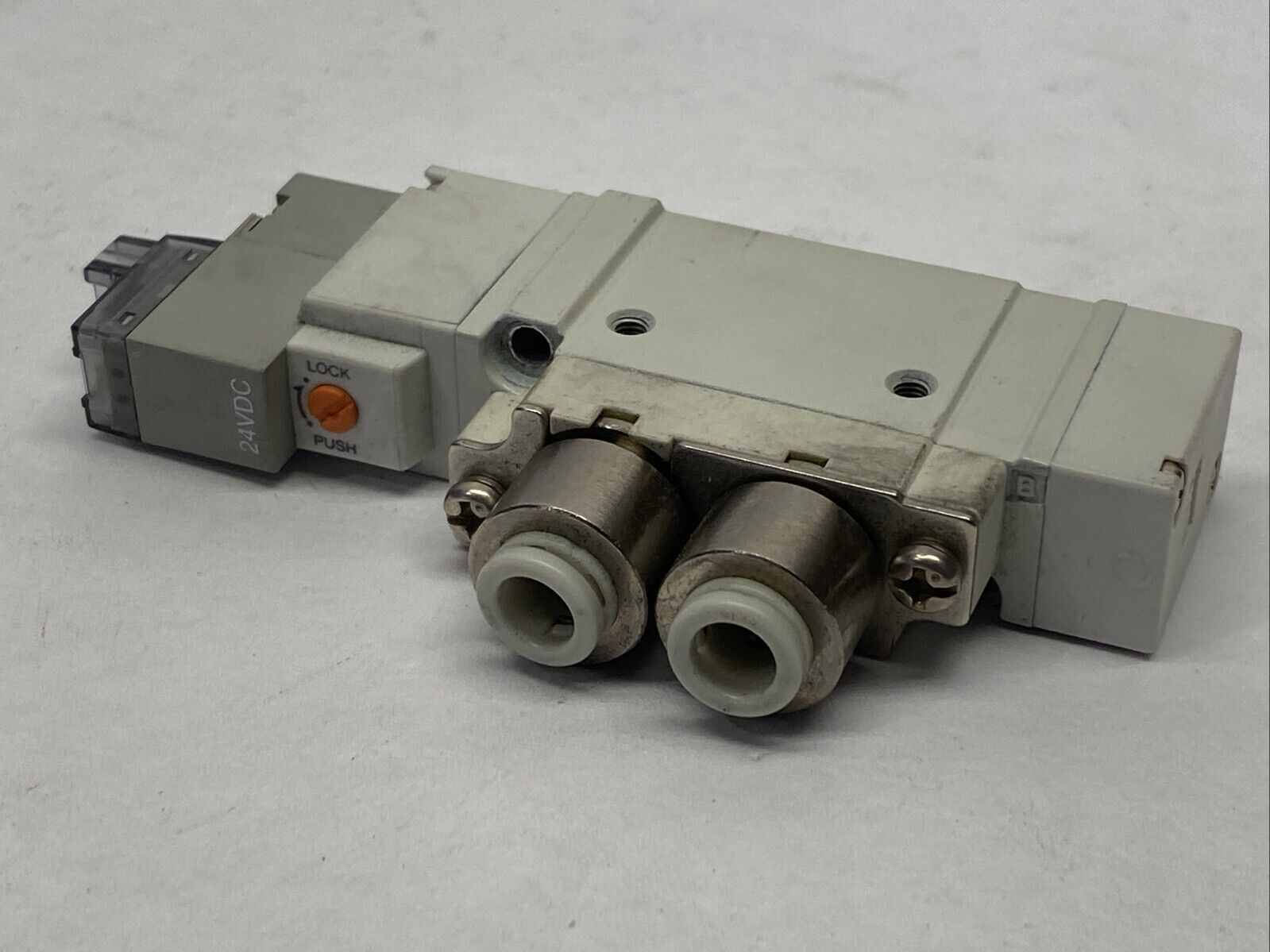 SMC SY5220-5LZD-C6 Pneumatic Solenoid Valve 5-Port Solenoid 24VDC - Maverick Industrial Sales
