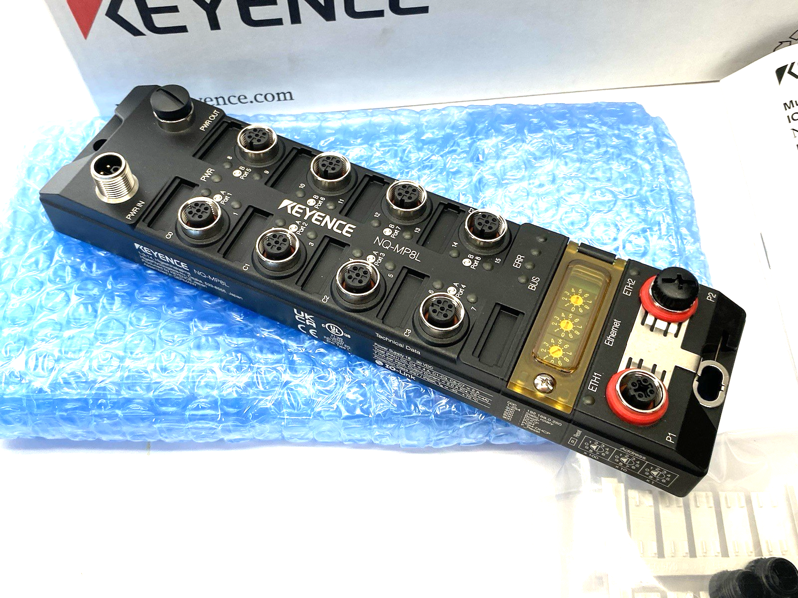 Keyence NQ-M8PL Multi-Protocol Compatible I/O-Link Master Module 8-Port - Maverick Industrial Sales
