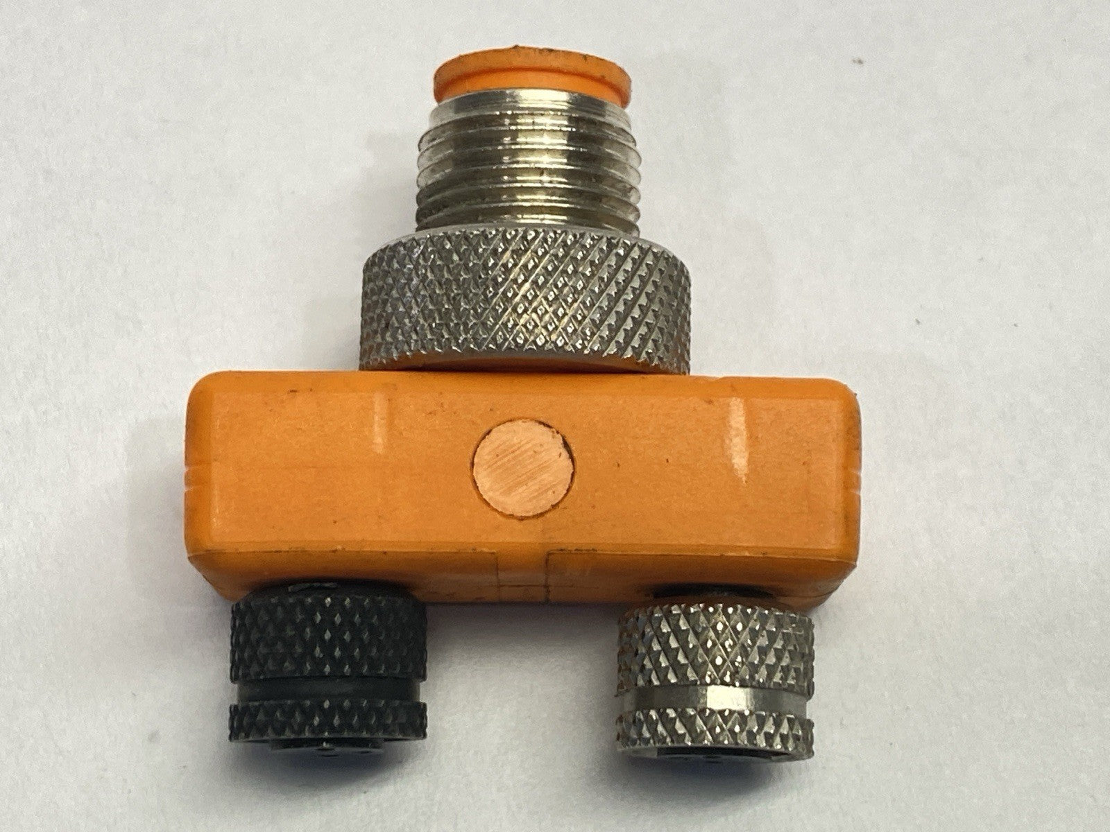 ASBS 2-M-8 | Lumberg Automation M12 4-Pin M - Dual M8 3-Pin F Splitter LOT OF 2 - Used - Maverick Industrial Sales