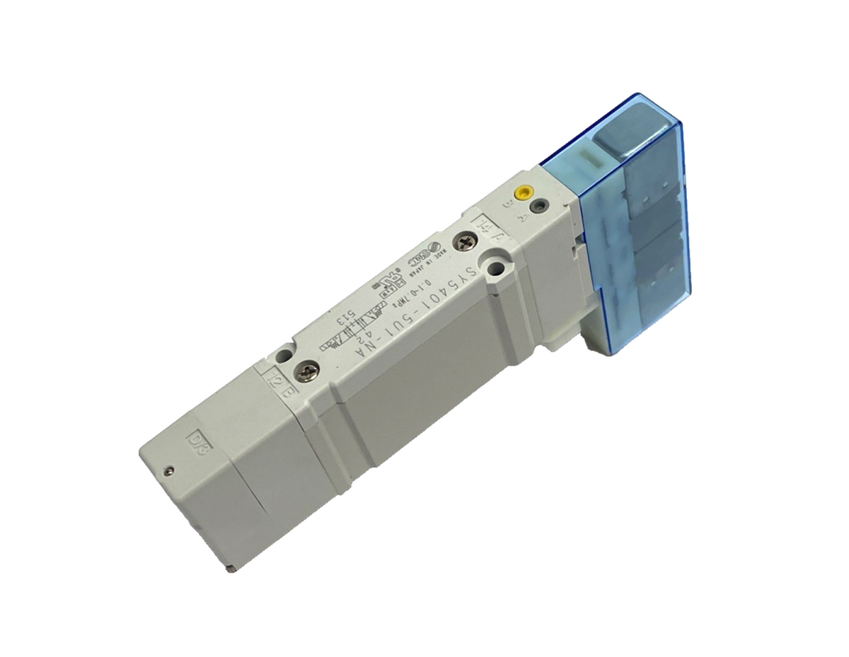 SY5401-5U1-NA | SMC Solenoid Valve, 5-Port 3-Pos. Exhaust Center, Internal Pilot - New – Open box - Maverick Industrial Sales