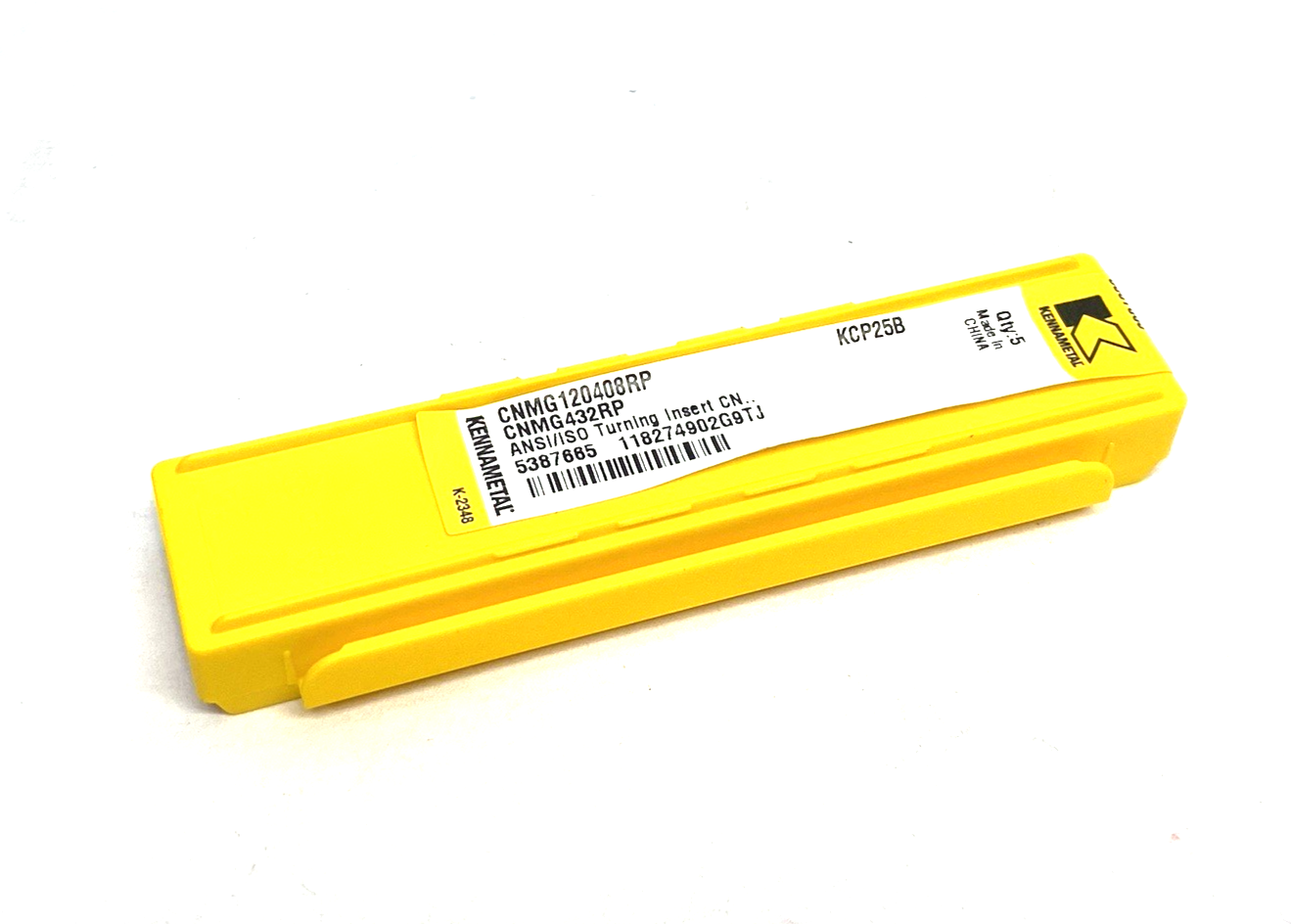 5387665 | Kennametal Kenloc™ CNMG Negative Insert RP Geom. CNMG120408RP PKG OF 5 - New - Maverick Industrial Sales