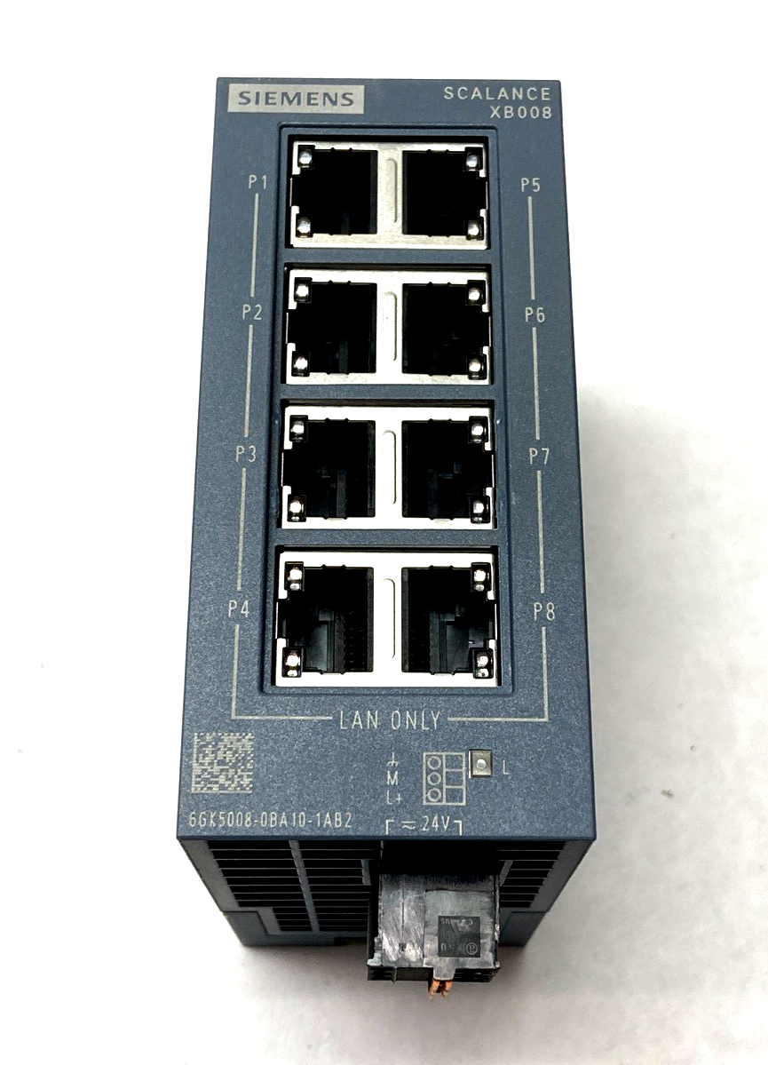 Siemens 6GK5008-0BA10-1AB2 SCALANCE XB008 Unmanaged Industrial Ethernet Switch - Maverick Industrial Sales