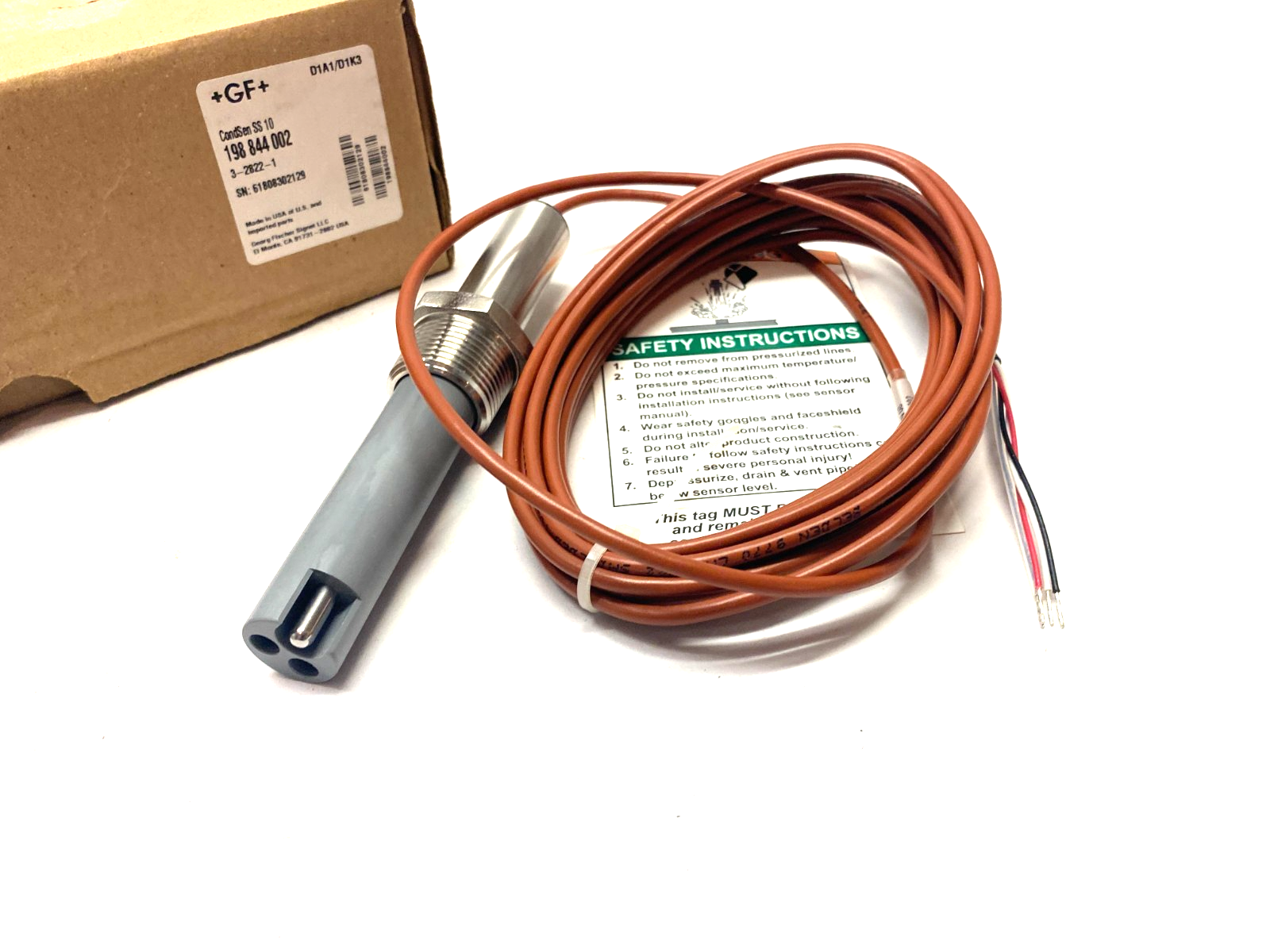 Georg Fischer Signet 198 844 002 Conductivity/Resistivity Electrode 3-2822-1 - Maverick Industrial Sales