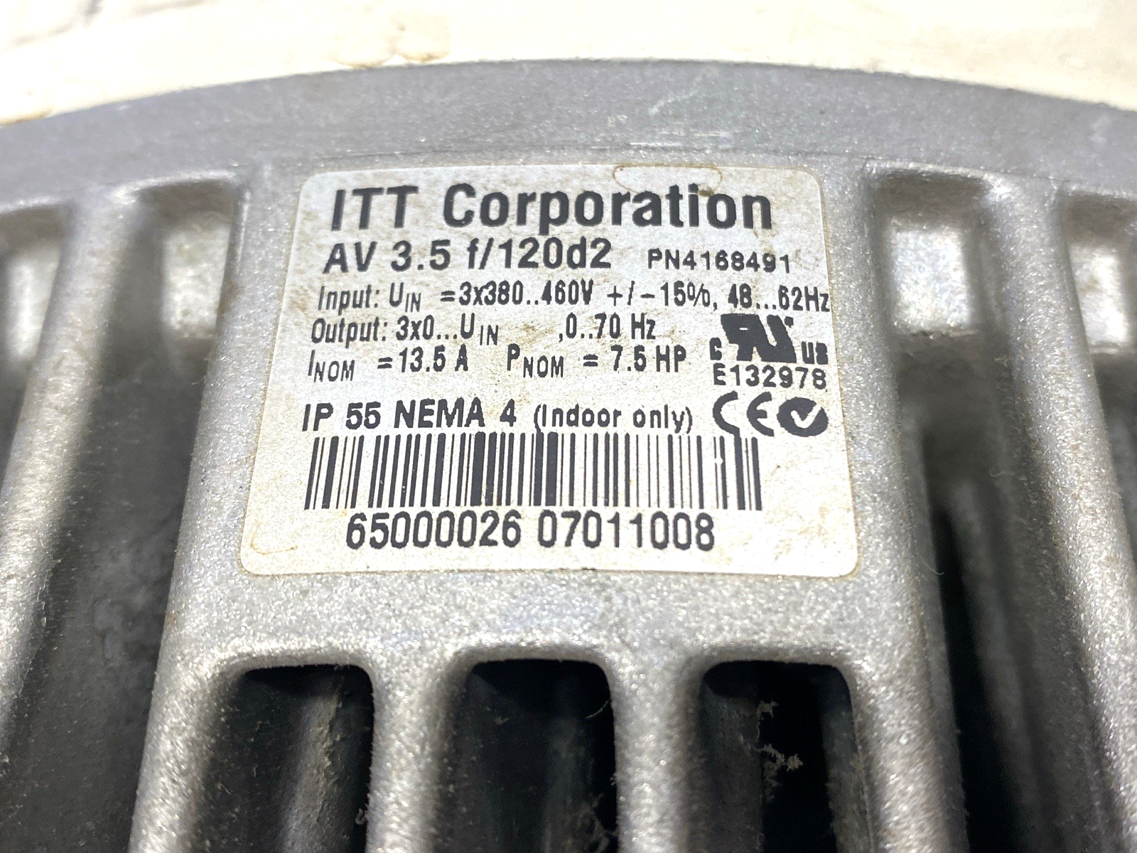 4168491 | Goulds Pumps Aquavar Variable Speed Pump Control 7.5HP 13.5A - Used - Maverick Industrial Sales