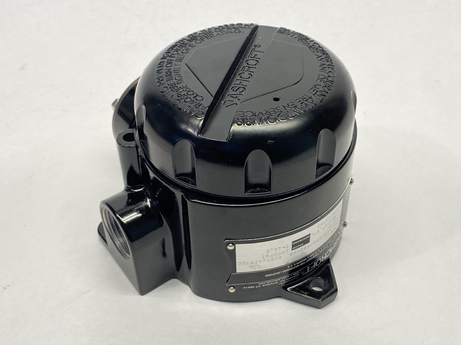 B724V | Ashcroft Pressure Switch 200PSI Range 15A 125/250/480VAC 1/2A 125VDC - Used - Maverick Industrial Sales
