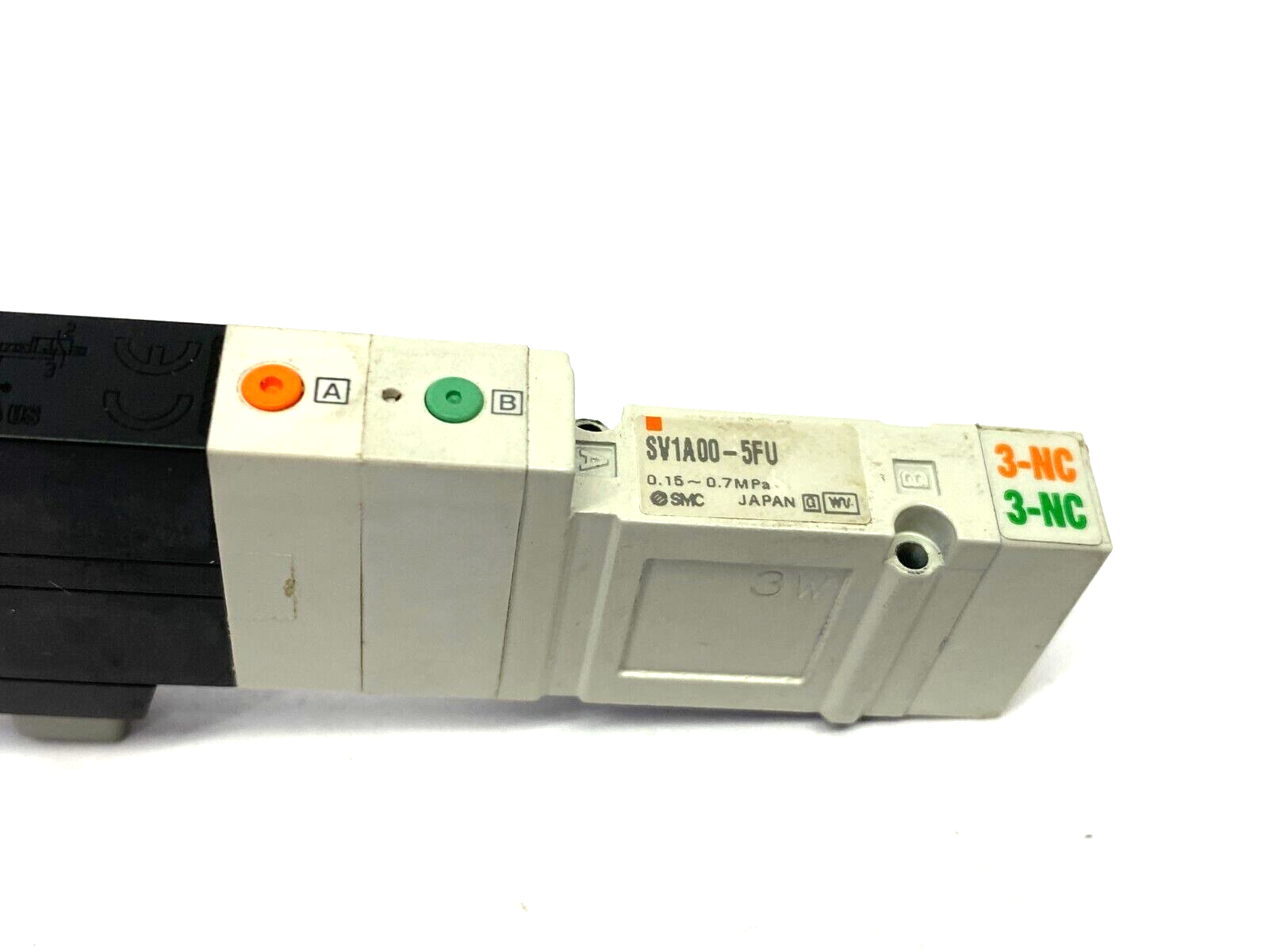 SMC SV1A00-5FU Pneumatic Solenoid Valve 5-Port, 24VDC - Maverick Industrial Sales