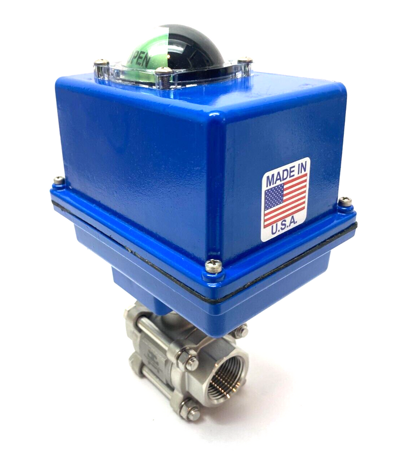 DuraValve EA7004 Electric Actuated Ball Valve 1" DM 340 w/ DR-2B Actuator - Maverick Industrial Sales