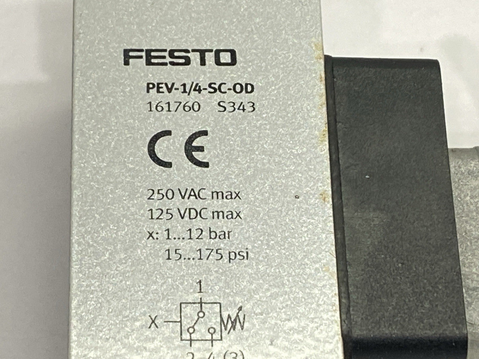 Festo PEV-1/4-SC-OD Pneumatic Pressure Switch 161760 - Maverick Industrial Sales