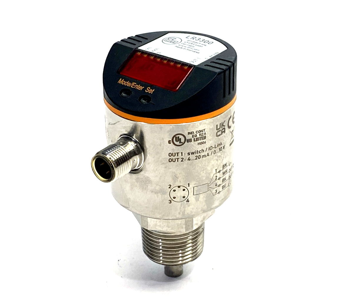 ifm LR3300 Continuous Level Sensor, Guided Wave Radar LR0000B-BN34AMPKG/US - Maverick Industrial Sales