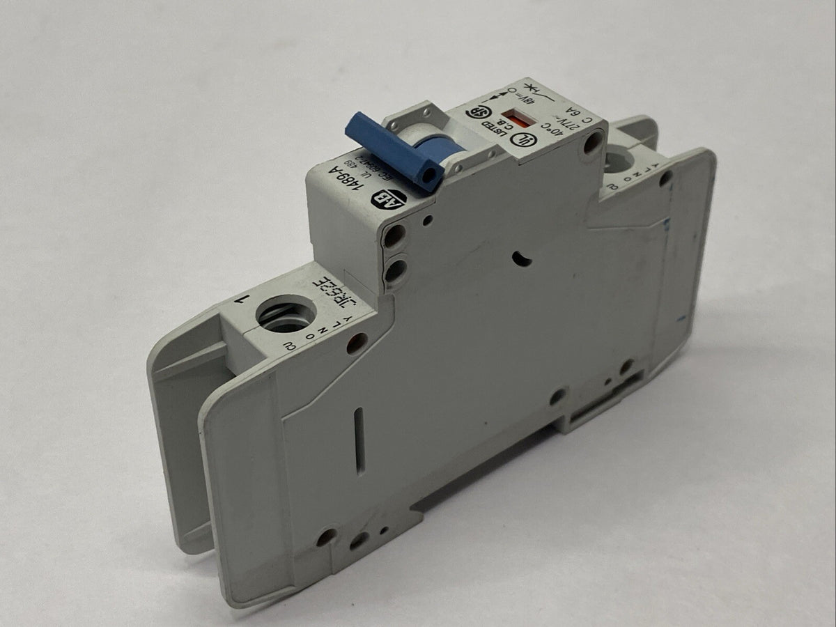 1489-A1C060 | Allen Bradley Ser A Circuit Breaker 1-Pole 6A 277V - Used - Maverick Industrial Sales