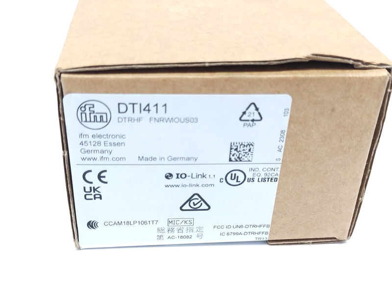 ifm DTI411 RFID Read/Write Head M12 4-Pin DTRHF FNRWIOUS03 - Maverick Industrial Sales